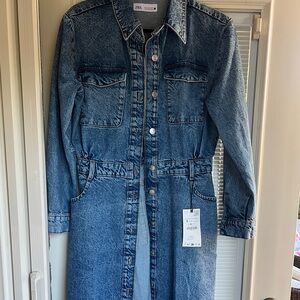 Zara denim dress size medium